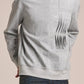 Sandwich Sweatshirt With Pleats & Brush Print