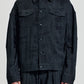 Blurred Check Print Oversize Jacket