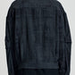 Blurred Check Print Oversize Jacket