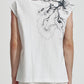 Sleeveless Tee With Flower Print Details