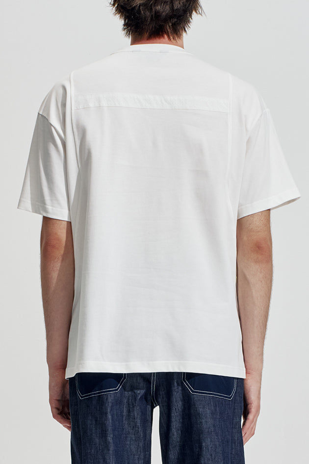 Tee With Half Perforated Nylon