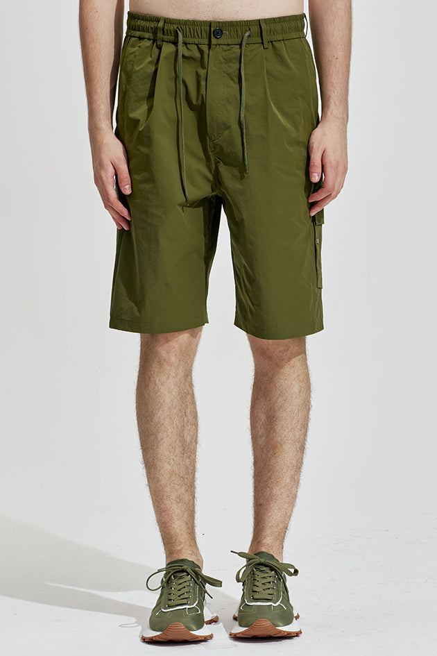 Cargo Shorts Contrast With Perforated Nylon