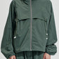 Hooded Light Jacket With Drawstring At Back