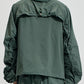 Hooded Light Jacket With Drawstring At Back