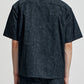 Oversize Worker Shirt With Dye Pattern