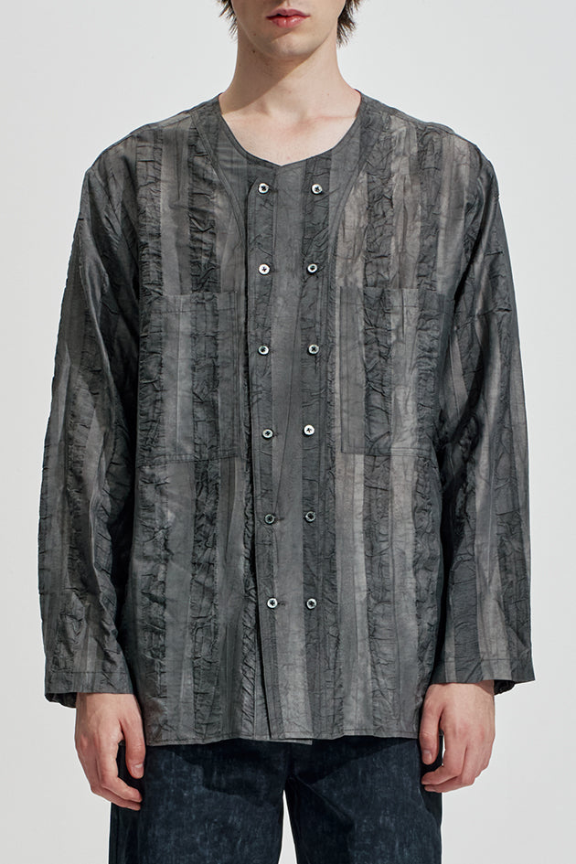 Strip Textured Dye Color DB Shirt