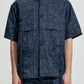 Oversize Worker Shirt With Dye Pattern