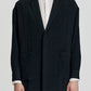 Smocking Textured DB Long Blazer