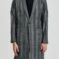 Strip Textured Dye Color Long Blazer