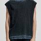 Sleeveless Tee With Spray Dye