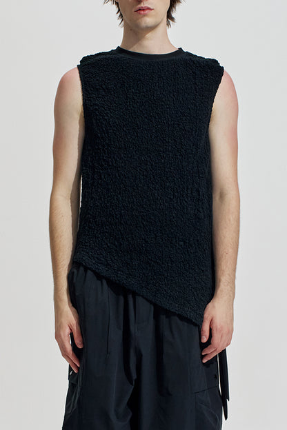 Smocking Woven Sleeveless Top