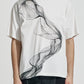 Oversize Tee With Organic Wave Print