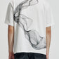 Oversize Tee With Organic Wave Print