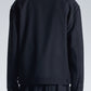 Boxy Wool Blazer With Denim Trim
