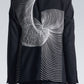 Wool Blazer With Twisted Wavy Lines Embroidery