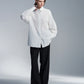 Oversize Textured Cotton Shirt