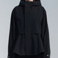 Flare Hem Jacket With Hood