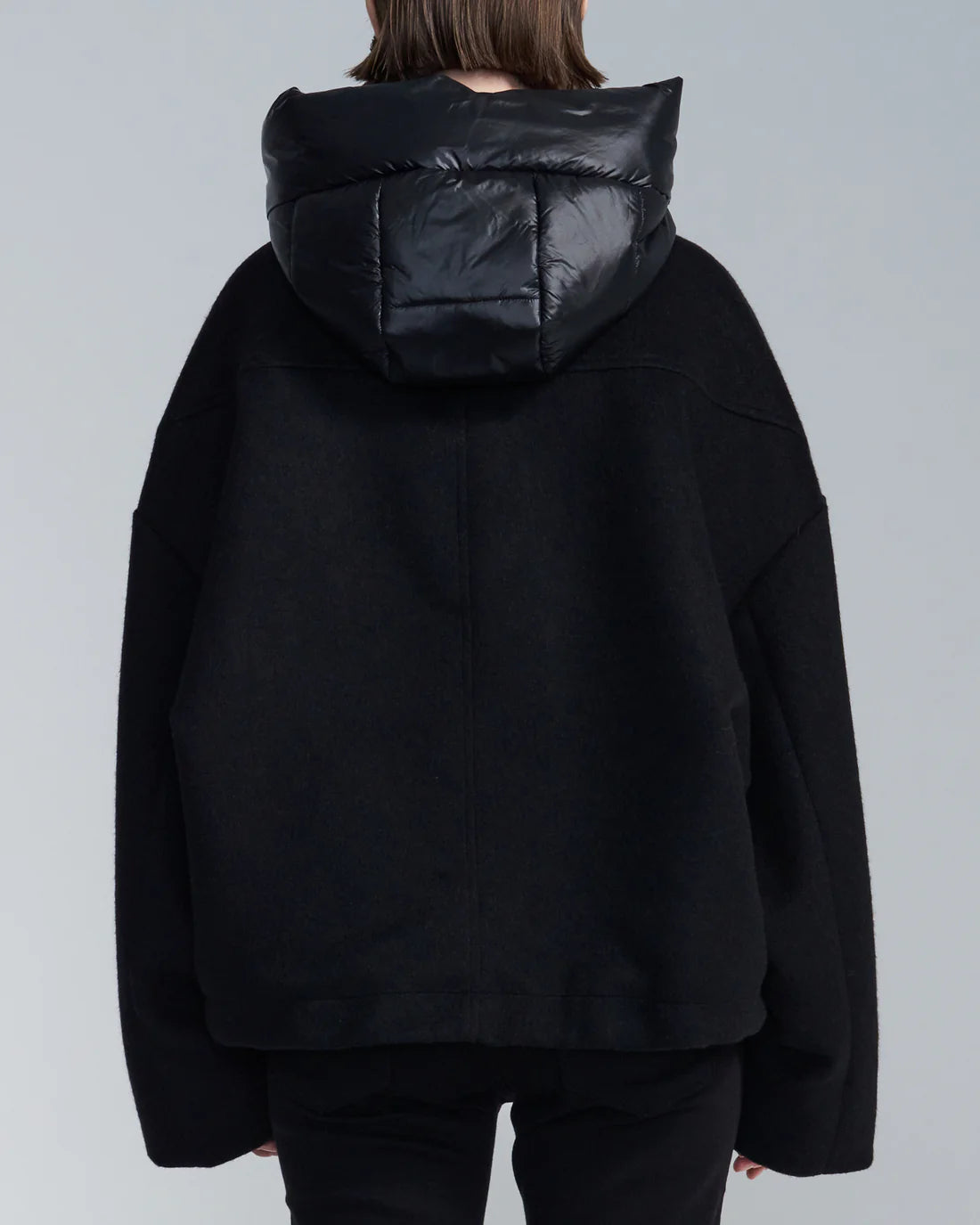 Wool Jacket With Detachable Hood