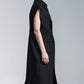 Wide Shoulder Sleeveless Shirt Dress