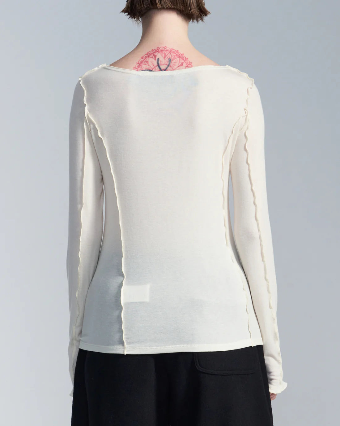 Tshirt With Coverstitch Edge