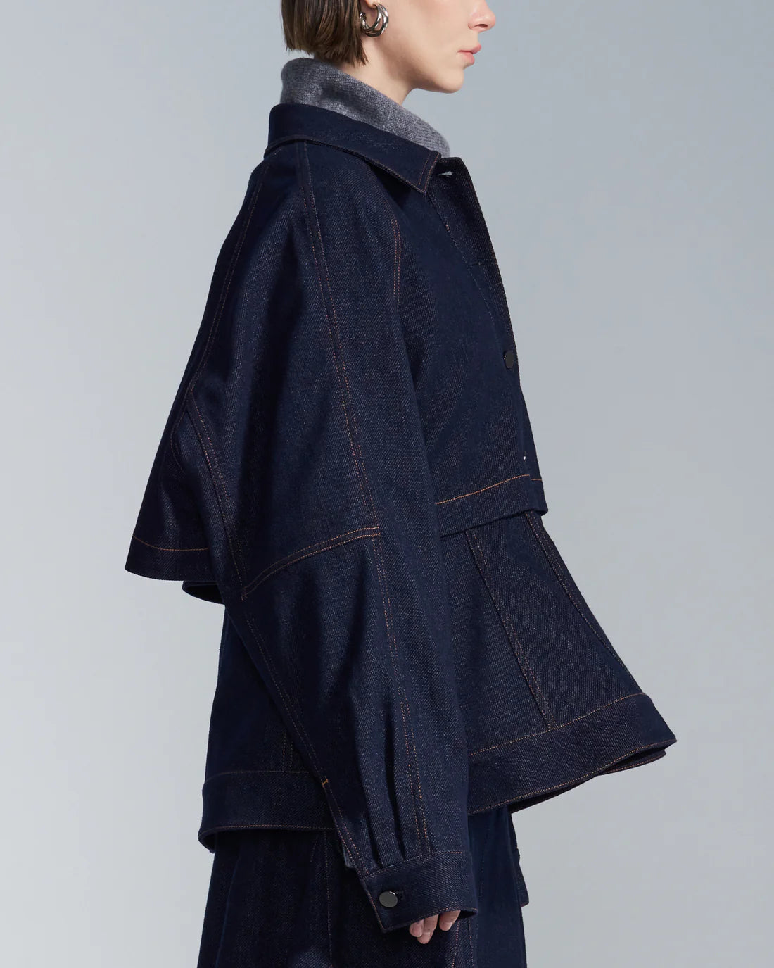 Flare Hem Denim Jacket