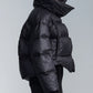 High Collar Down Jacket With Snaps