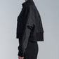 Cotton Nylon Cropped Zipper Jacket