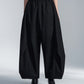 Balloon Fit Wool Pants With BIg Pleat