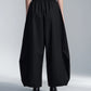 Balloon Fit Wool Pants With BIg Pleat