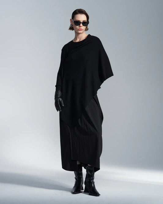 Wool Knit Cape