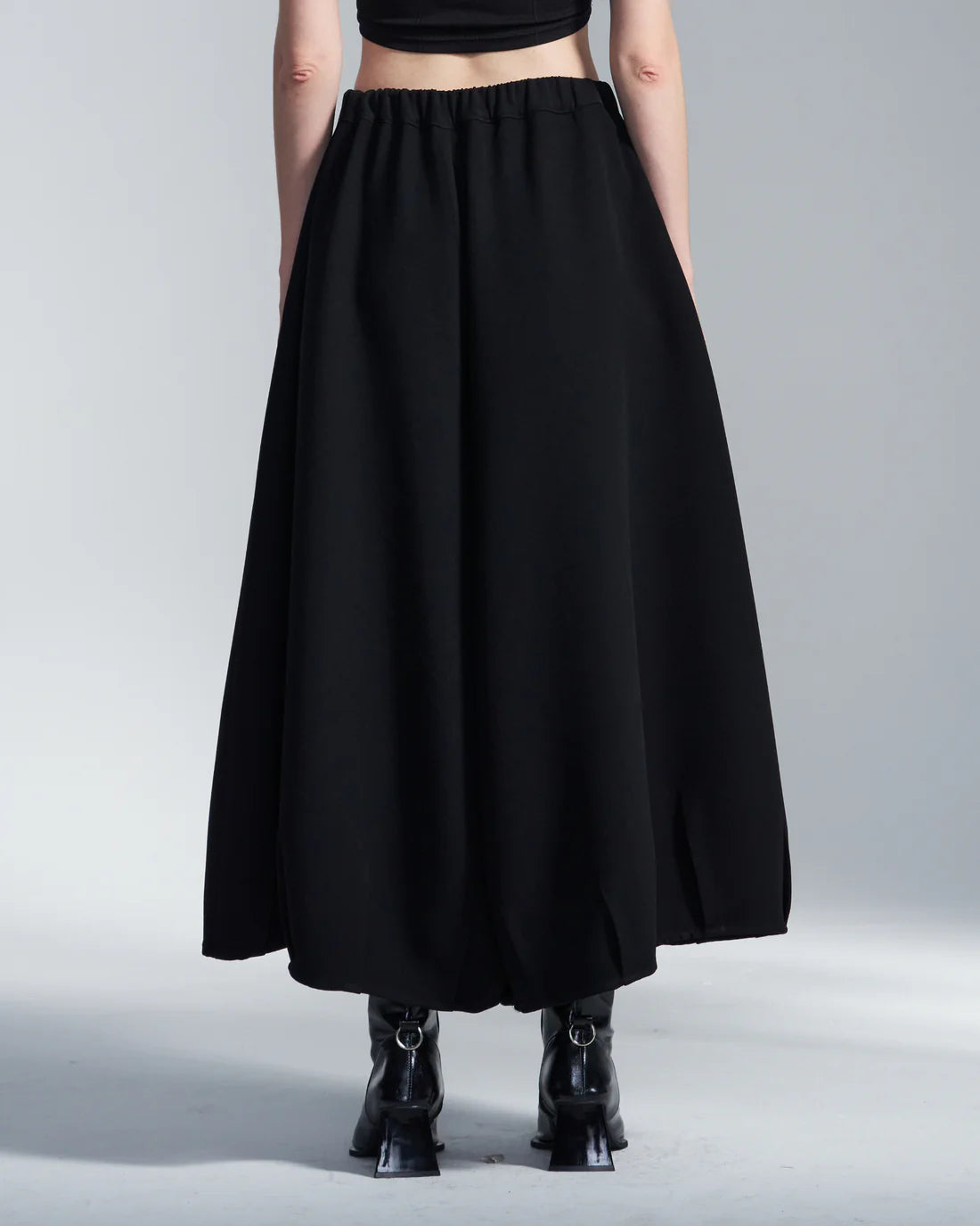 Acetate Balloon Pants With Pleats