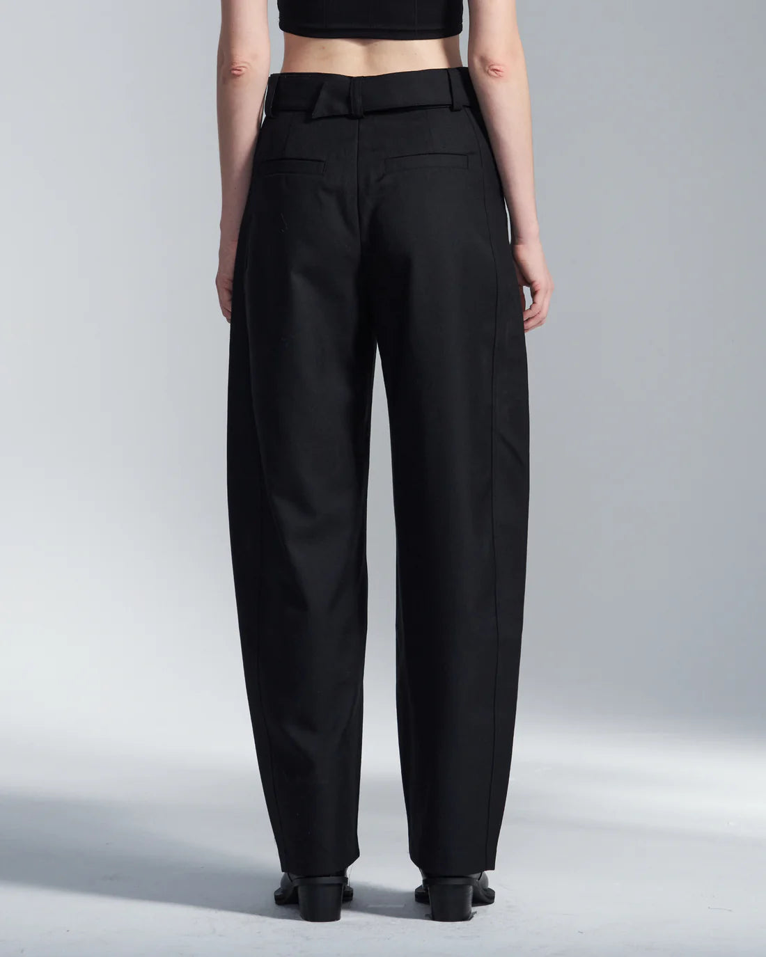 Curvy Leg Wool Pants