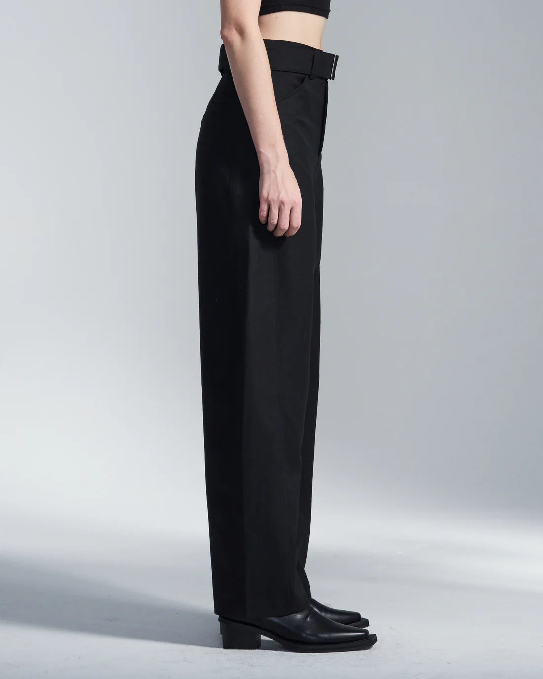 Curvy Leg Wool Pants