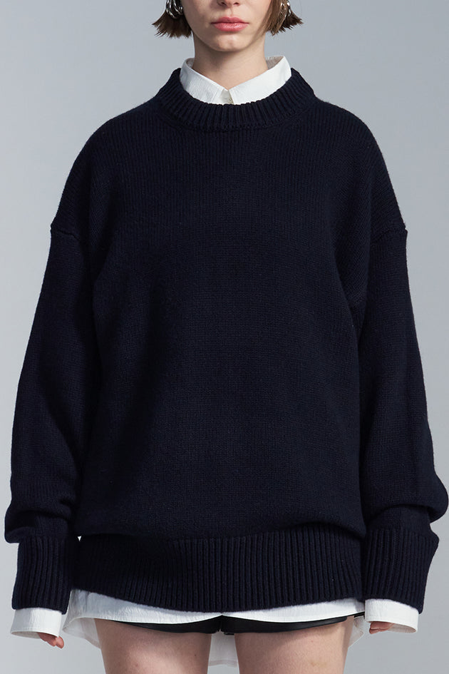Oversized Round Neck Sweater