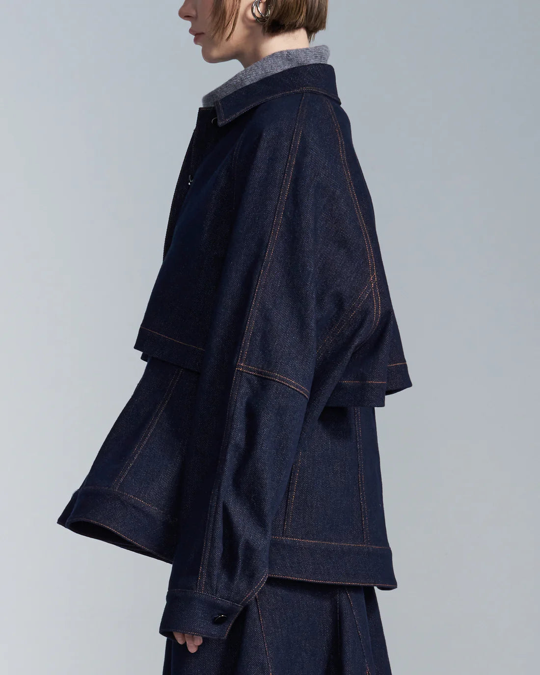 Flare Hem Denim Jacket