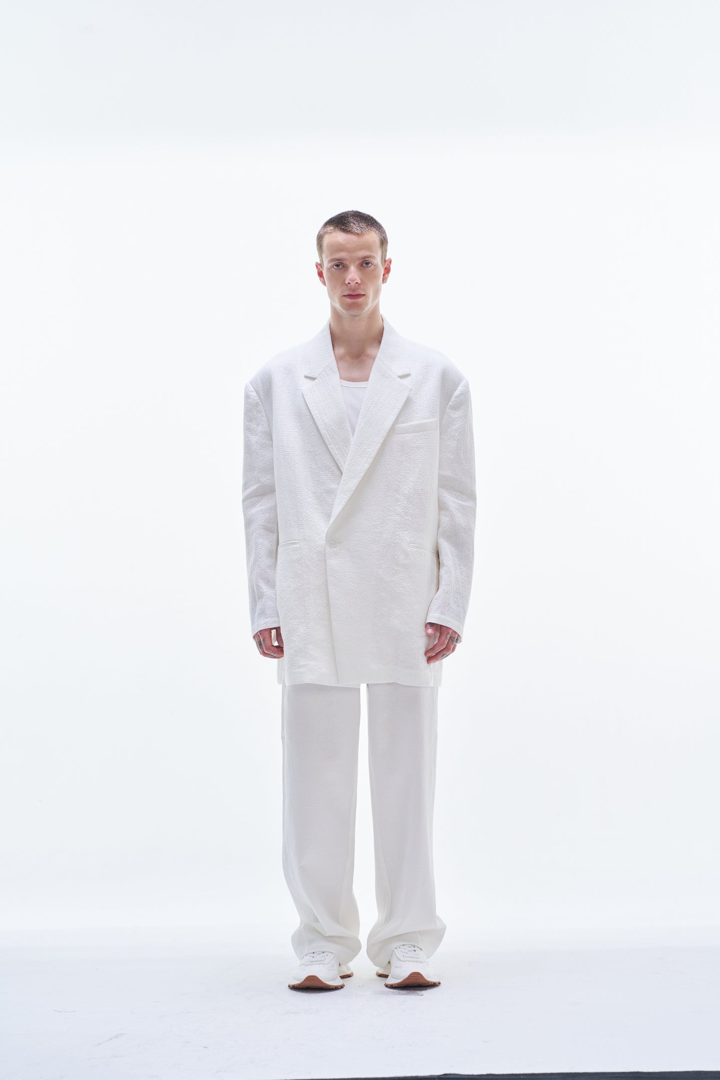 Viscose Linen Long BD Blazer