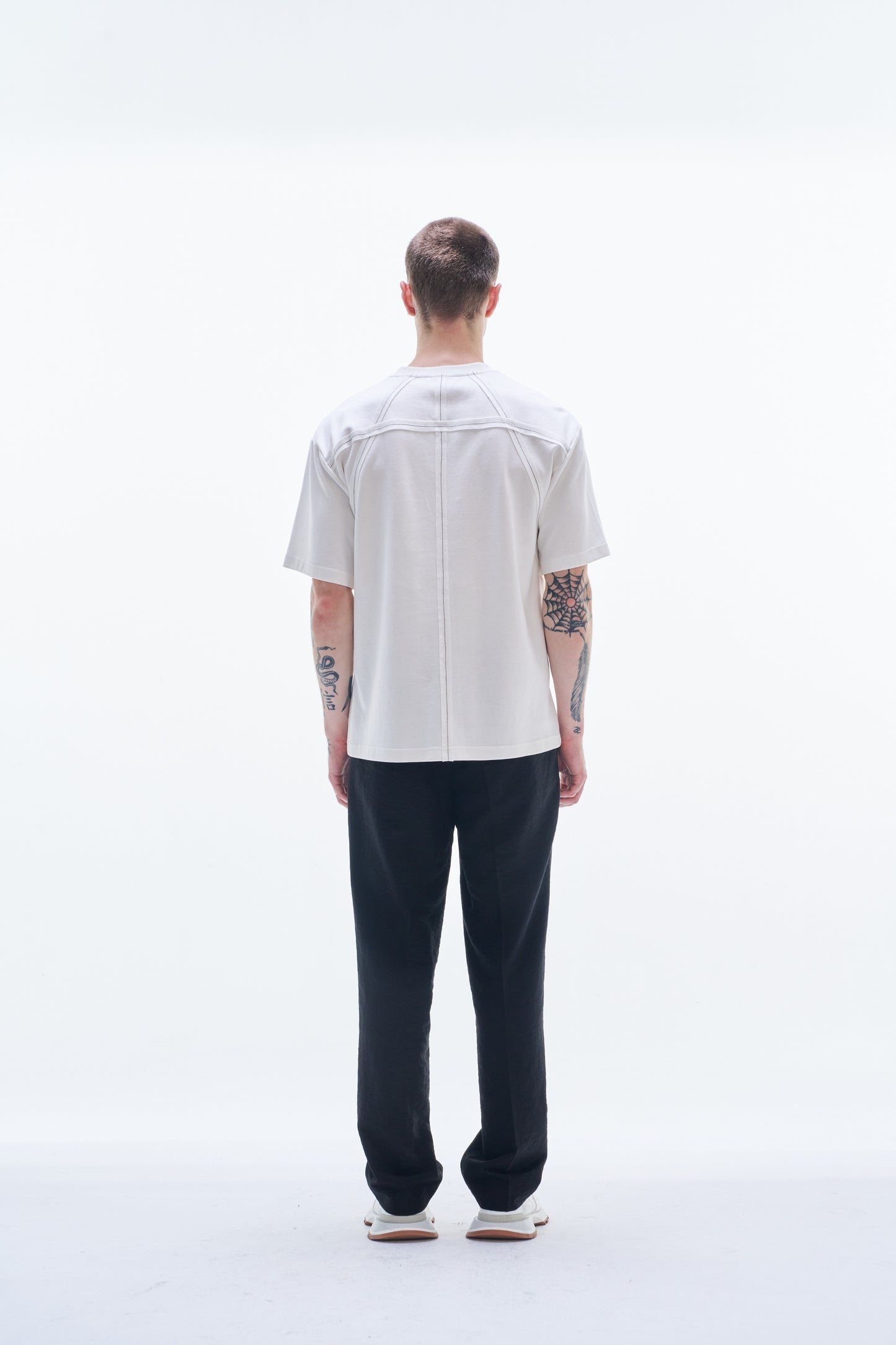 Tee With Raw Edge Tape