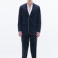 No-Collar Wool Blazer with Raw Edge