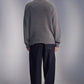 Quarter-Button Wool Sweater
