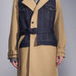 Deconstructed Trench Coat With Denim