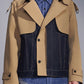 Deconstructed Cropped Trench Jacket With Denim