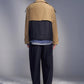 Deconstructed Cropped Trench Jacket With Denim