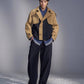 Deconstructed Cropped Trench Jacket With Denim