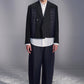 Deconstructed Cropped Denim Blazer