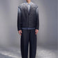 Snowflake-Embroidered Wool Blazer