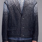 Snowflake-Embroidered Denim Blazer