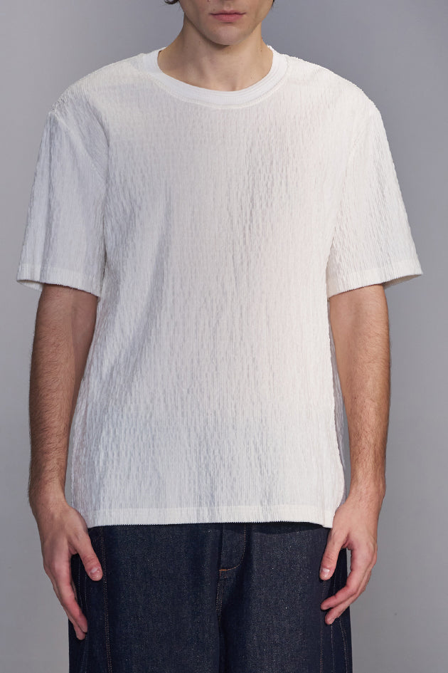 Smocked Corduroy T-Shirt