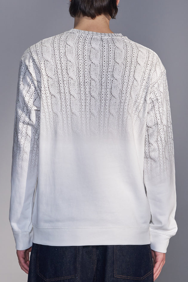 Gradient Sweater Print Sweatshirt