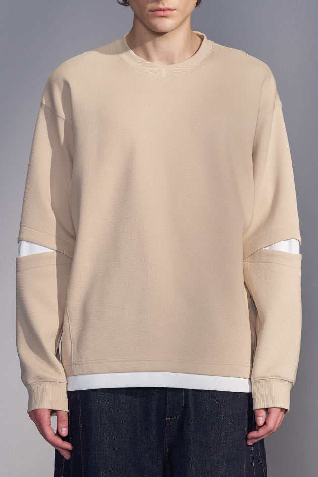 Slit-Sleeve Sweatshirt