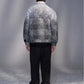 Textured Check Jacket in Snow Print